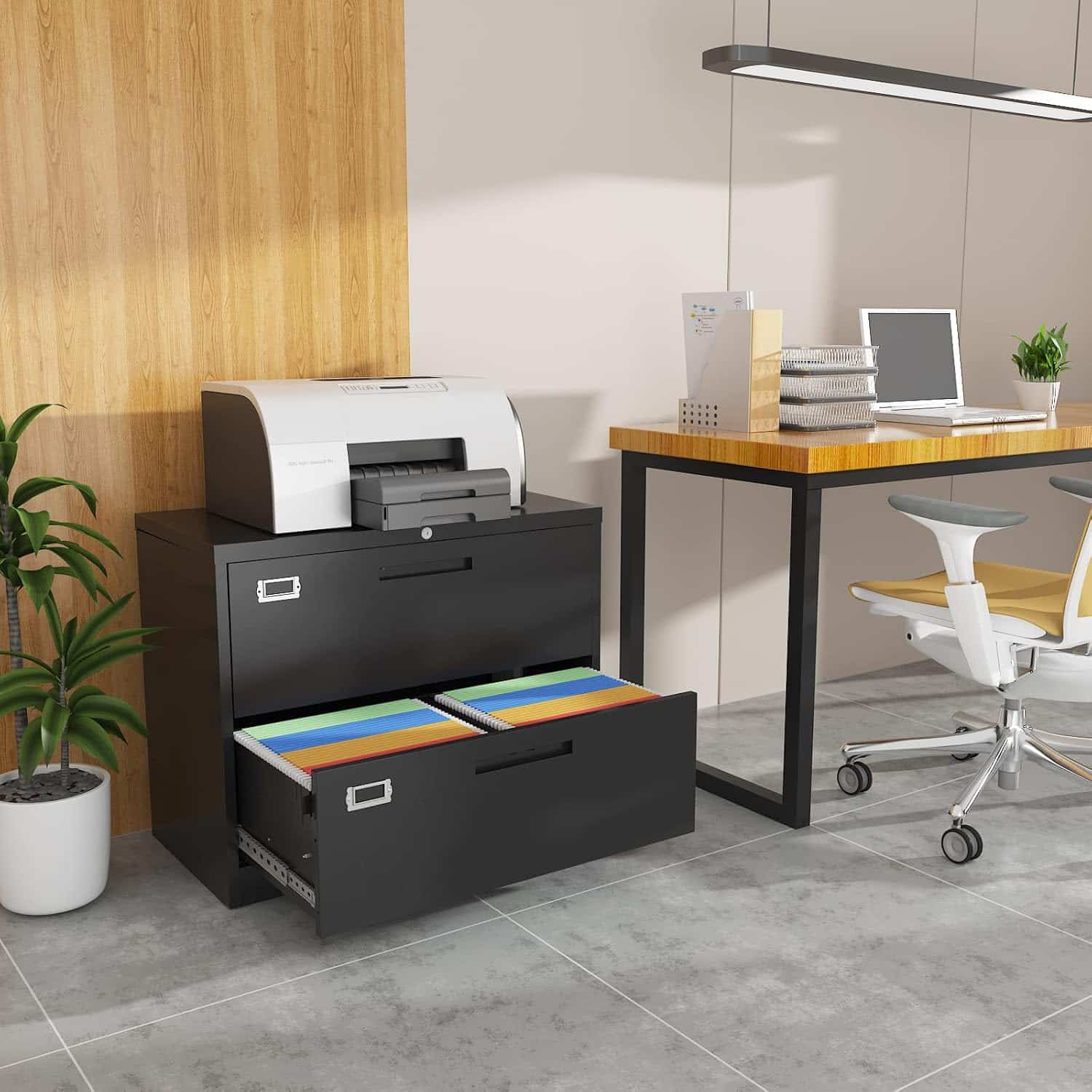 Image of BYNSOE 2 Drawer Lateral File Metal Cabinet from Essential Office Furniture