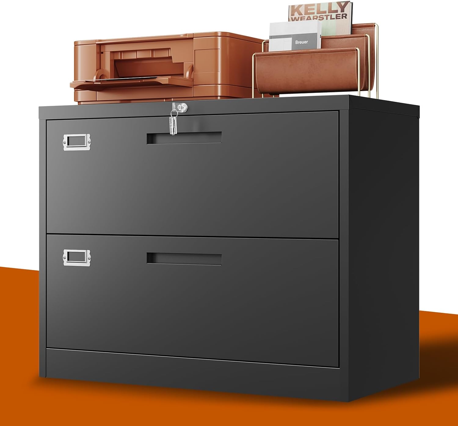 Image of BYNSOE 2 Drawer Lateral File Metal Cabinet from Essential Office Furniture