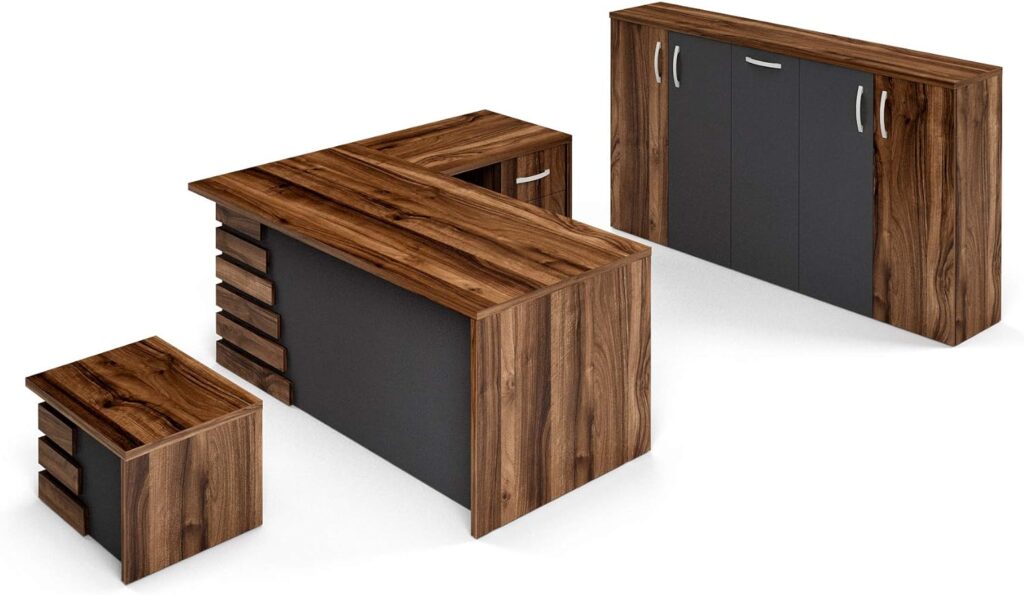 Image of Casa Mare 71" Wood Office Furniture Set of 3pcs from Essential Office Furniture
