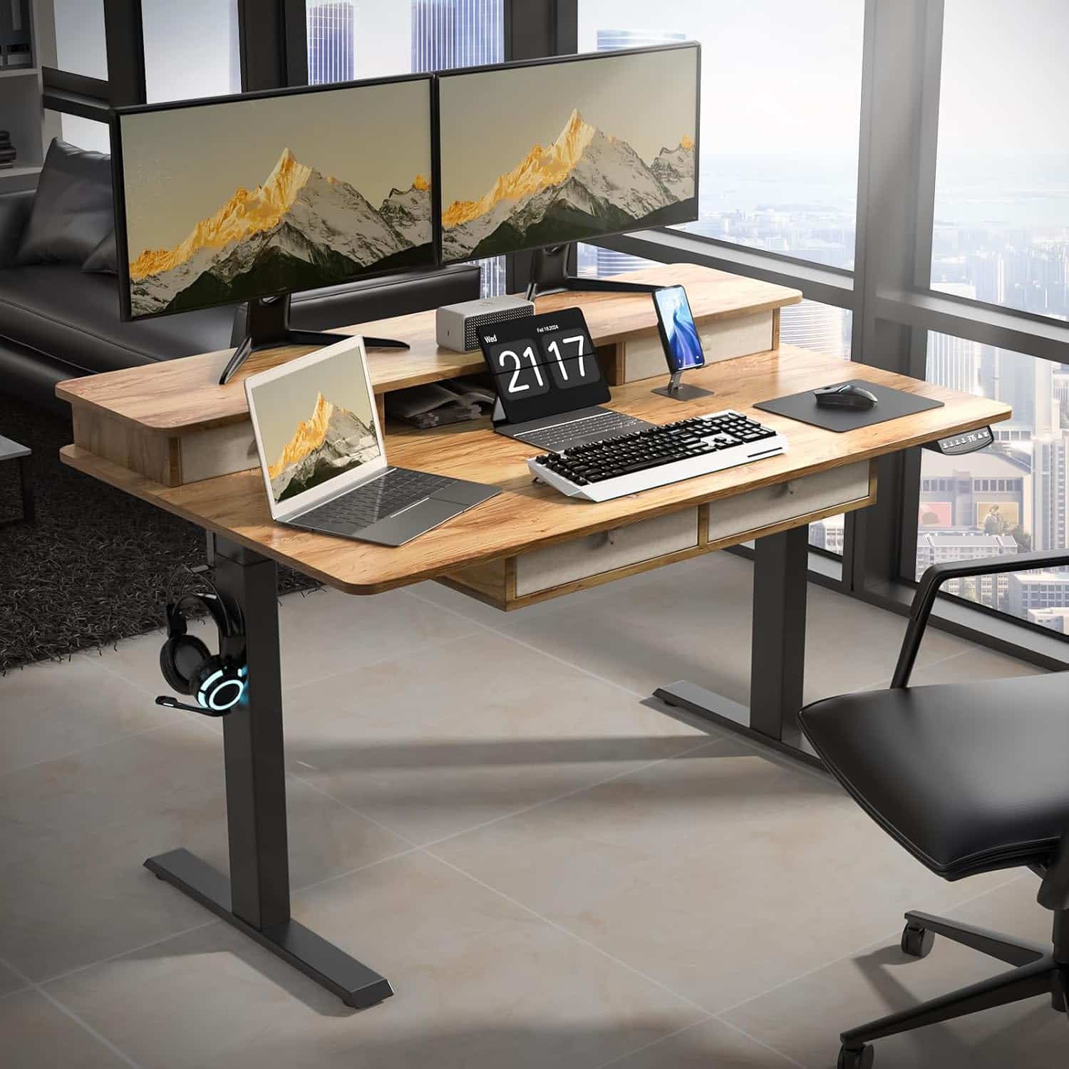 Image of ExaDesk 63 * 30 Inches Electric Standing Desk from Essential Office Furniture