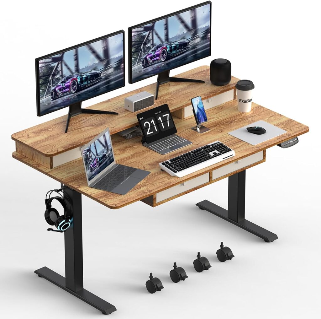 Image of ExaDesk 63 * 30 Inches Electric Standing Desk from Essential Office Furniture