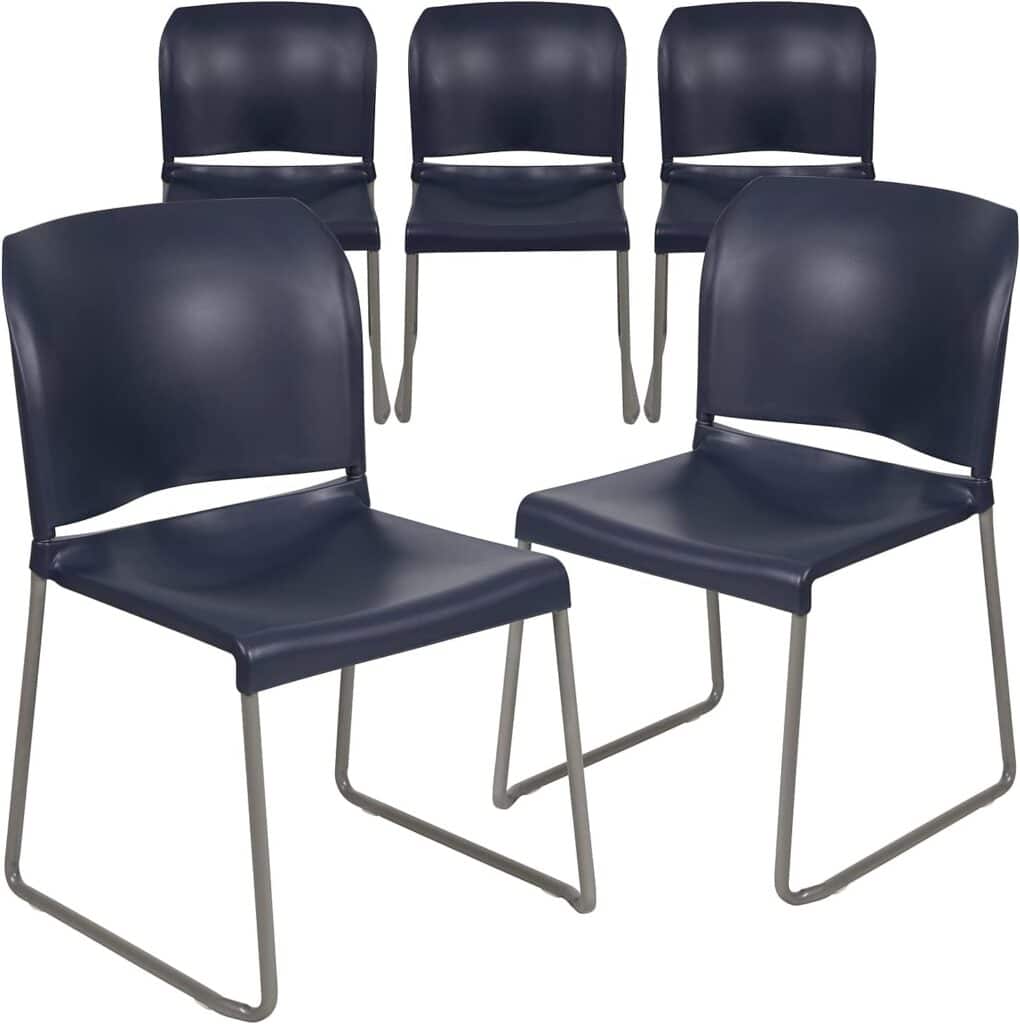 Image of Flash Furniture Hercules Series Contoured Stacking Chairs Essential Office Furniture