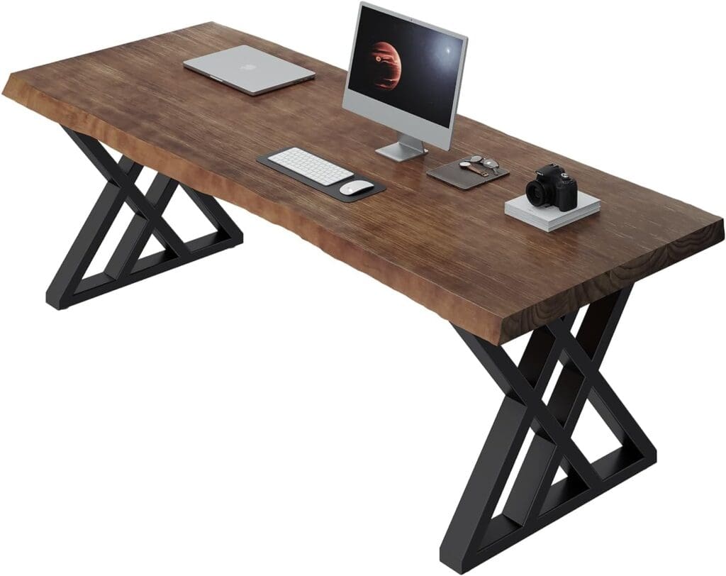 Image of QZYJKJ Solid Wood Computer Desk Study Office Desk from Essential Office Furniture