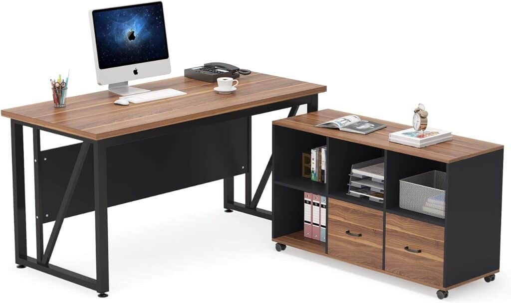 Image of Tribesigns 55 inches Executive Desk Essential Office Furniture