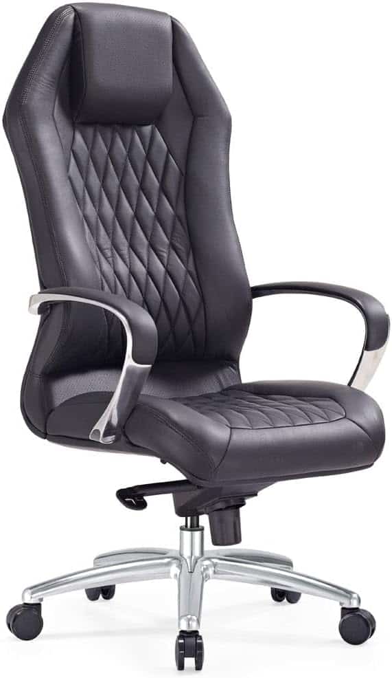 Image of Zuri Furniture Modern Ergonomic Genuine Leather Executive Chair from Essential Office Furniture
