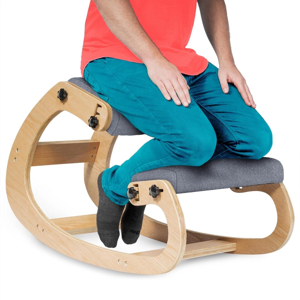 Ergonomic Kneeling Chair - Rocking Office Chair Adjustable Stool Top 10 Best-Selling Office Kneeling Chairs on Amazon