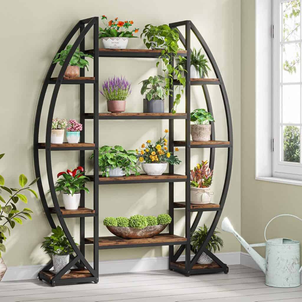 Tribesigns 69-Inch 8-Tier Curved Plant Stand