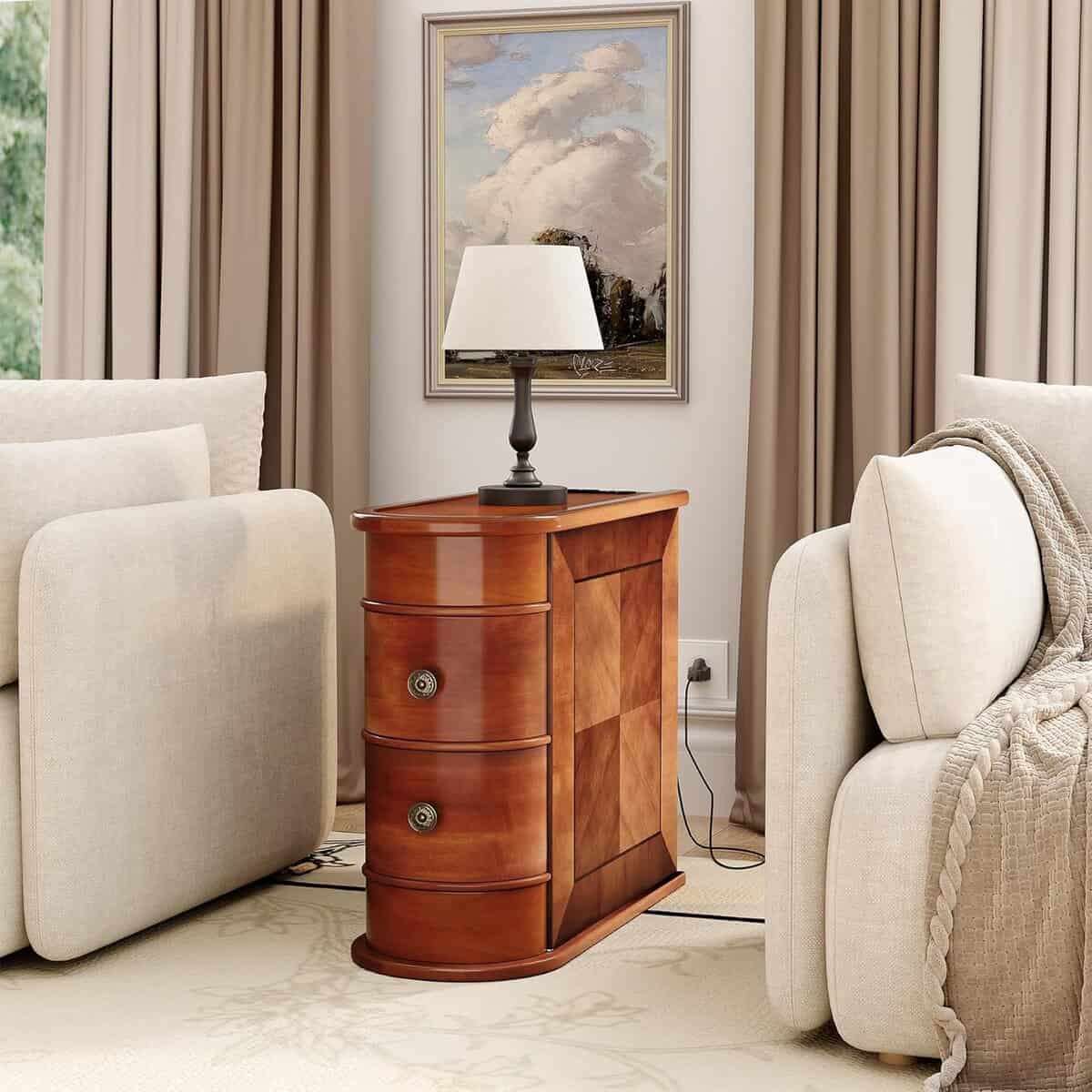 LITTLE TREE 24-Inch Brown End Table Set of 2
