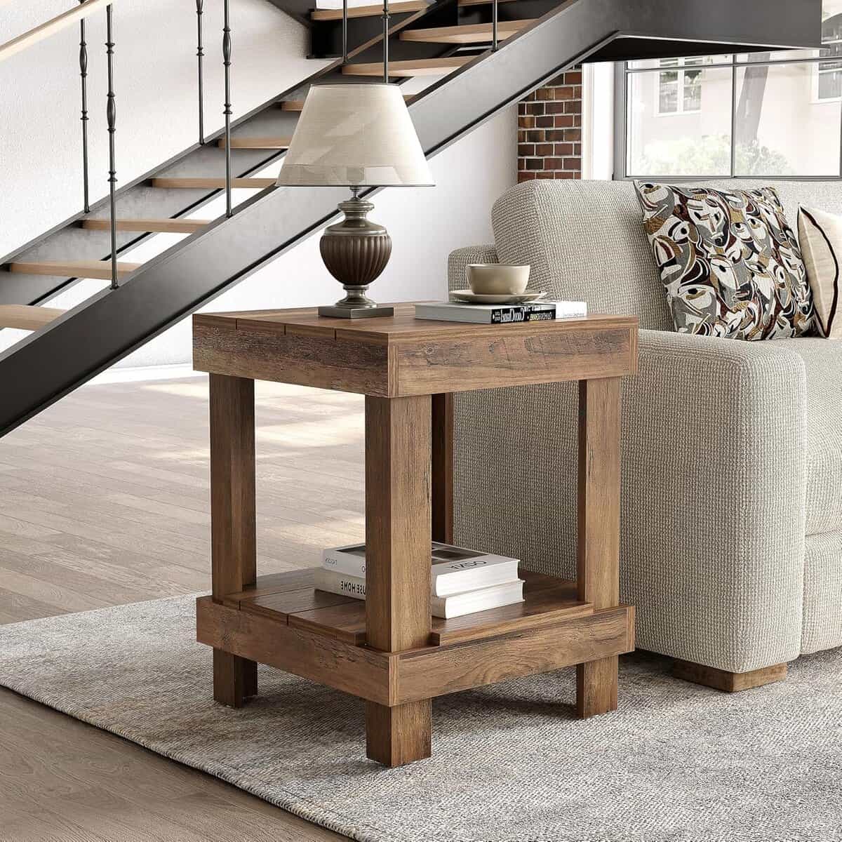 LITTLE TREE 26-Inch Farmhouse End Table