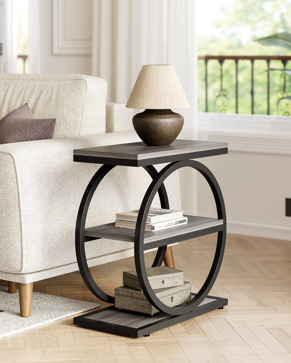 LITTLE TREE End Table, 3-Tier Side Table
