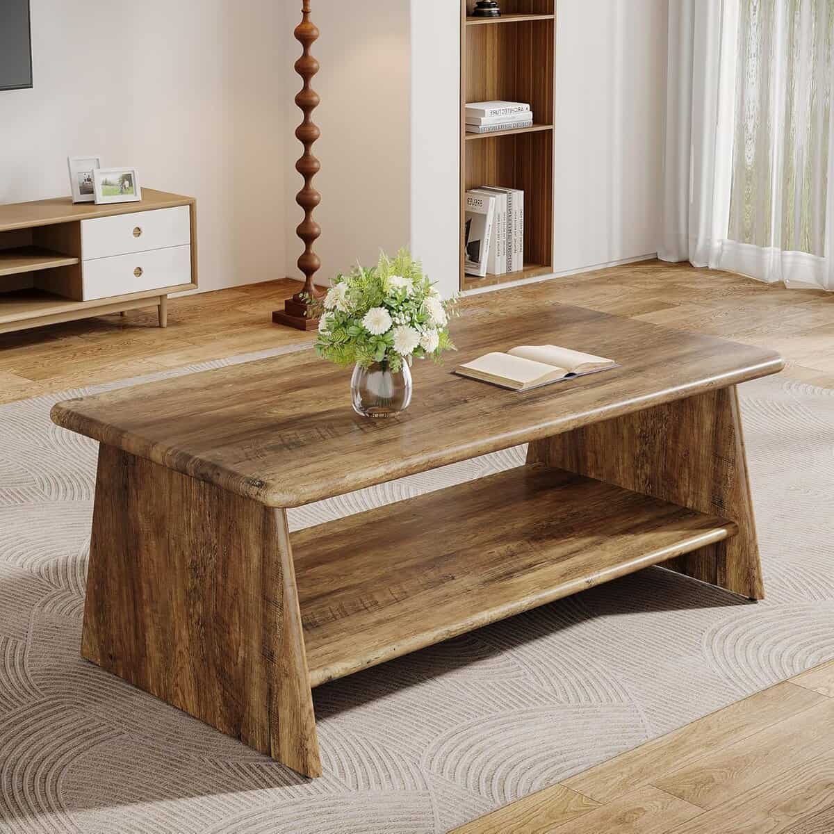  Tribesigns 47-Inch Farmhouse Coffee Table