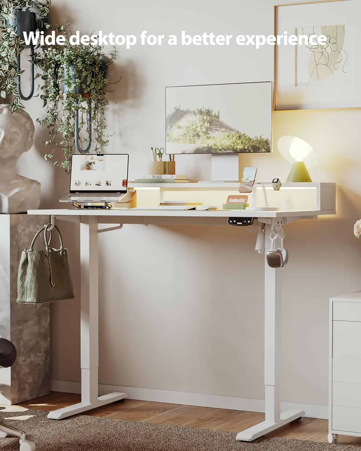 Agilestic 55″ x 24″ Electric Standing Desk 