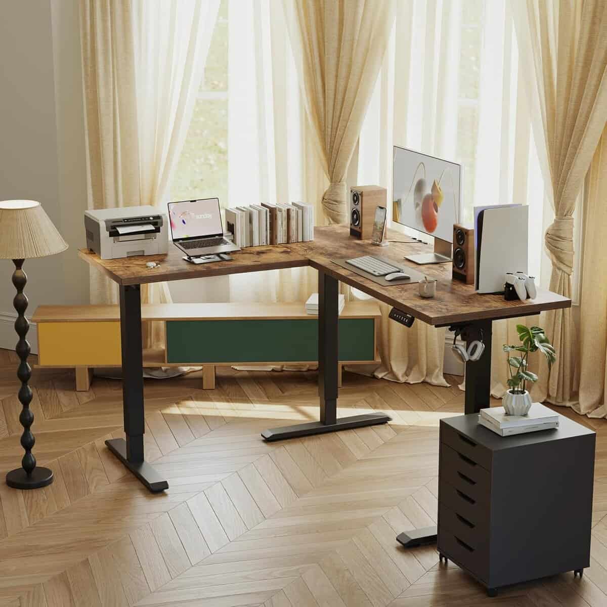 Agilestic 59 Inch L Shaped Standing Desk 