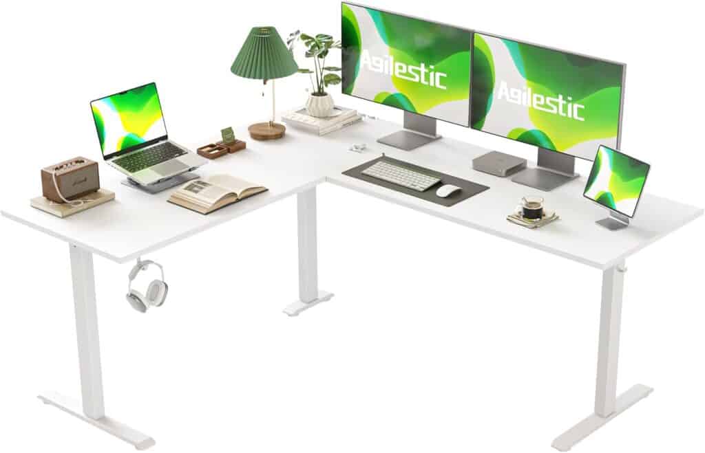 Agilestic L Shaped Standing Desk Adjustable