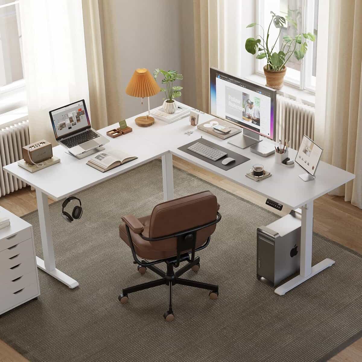 Agilestic L Shaped Standing Desk Adjustable