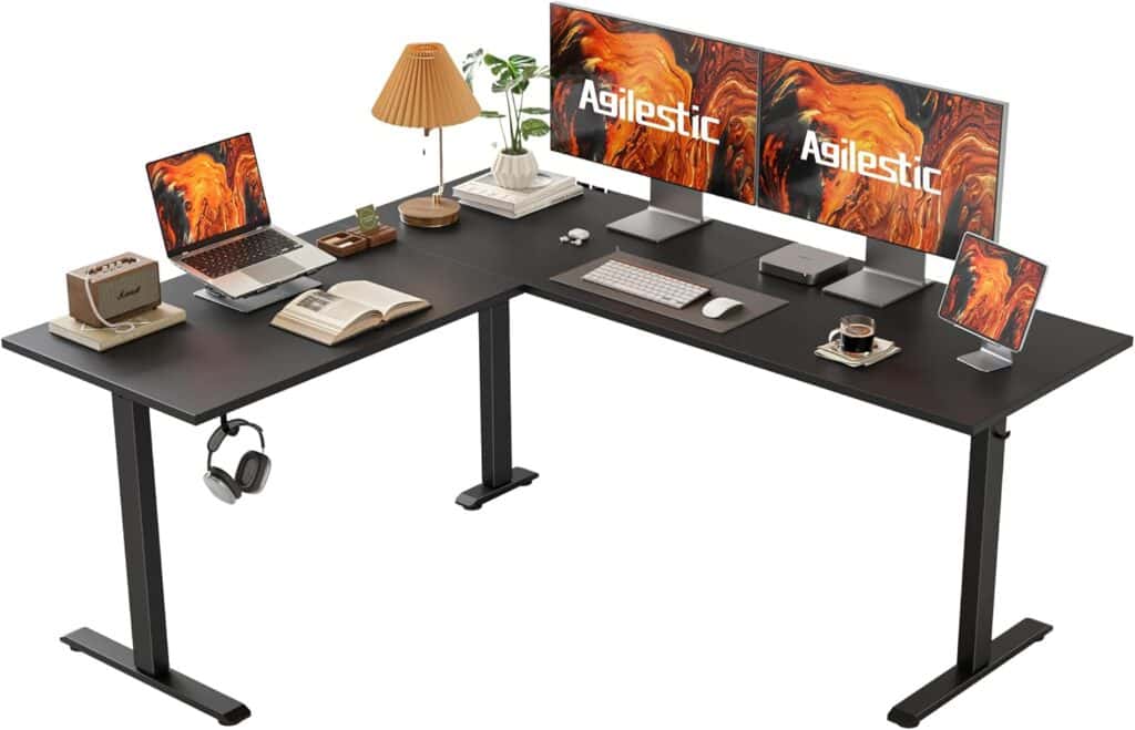 Agilestic L-Shaped Standing Desk Adjustable Height