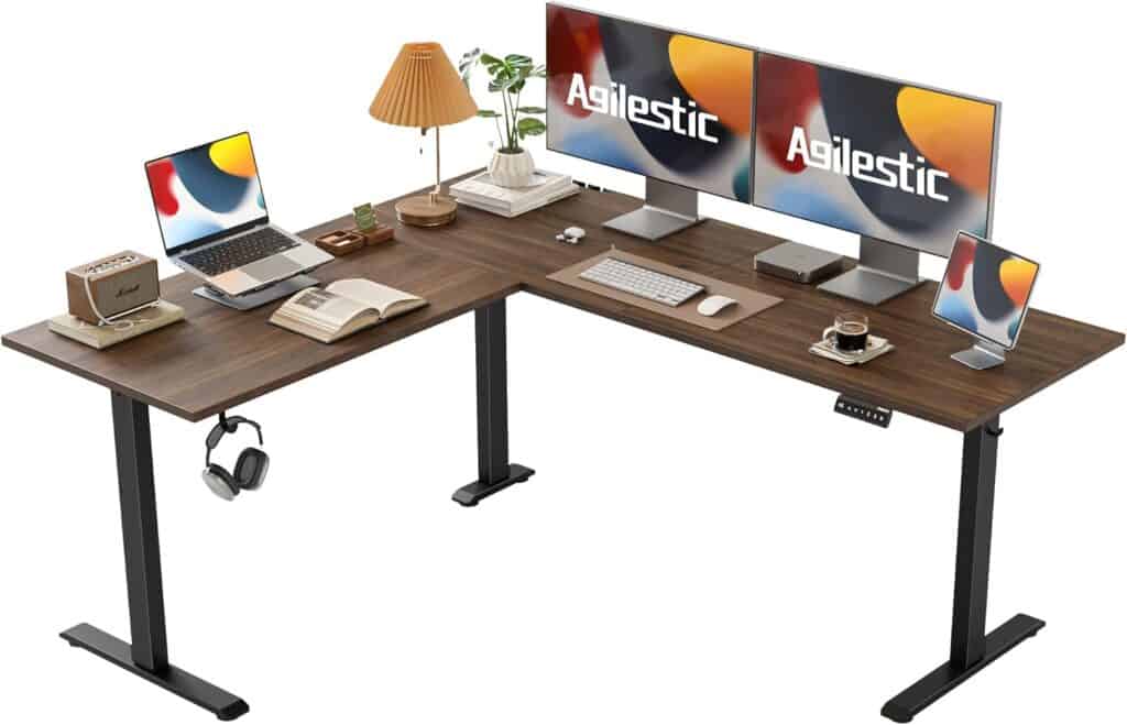 Agilestic L-Shaped Standing Desk Adjustable Height