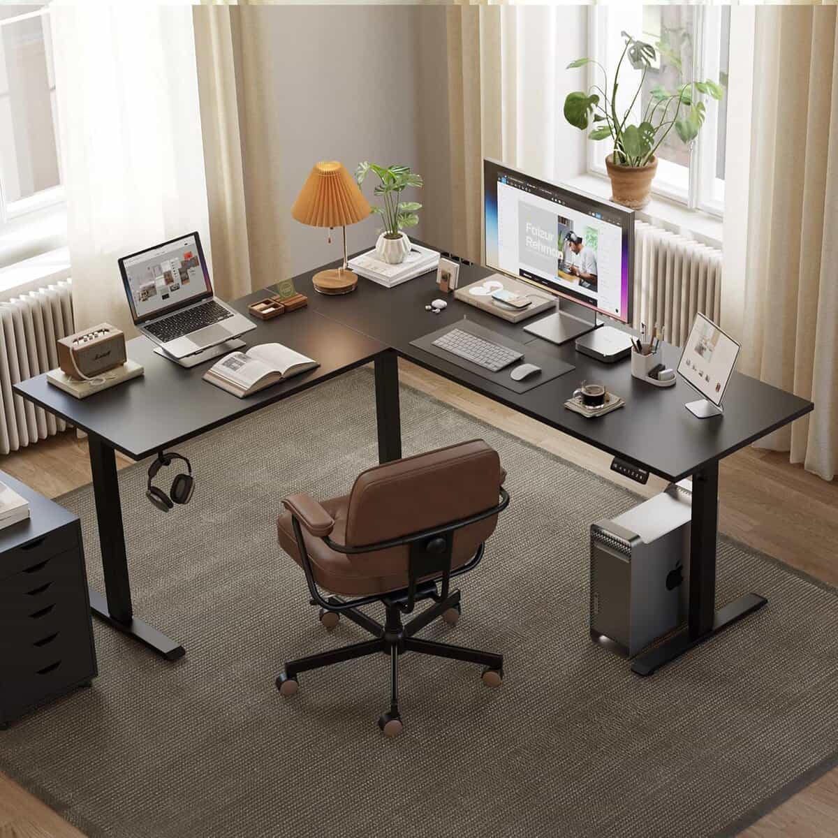 Agilestic L-Shaped Standing Desk Adjustable Height