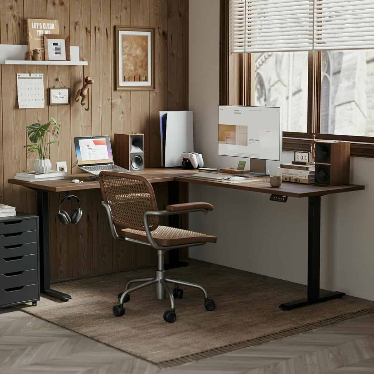 Agilestic L-Shaped Standing Desk Adjustable Height