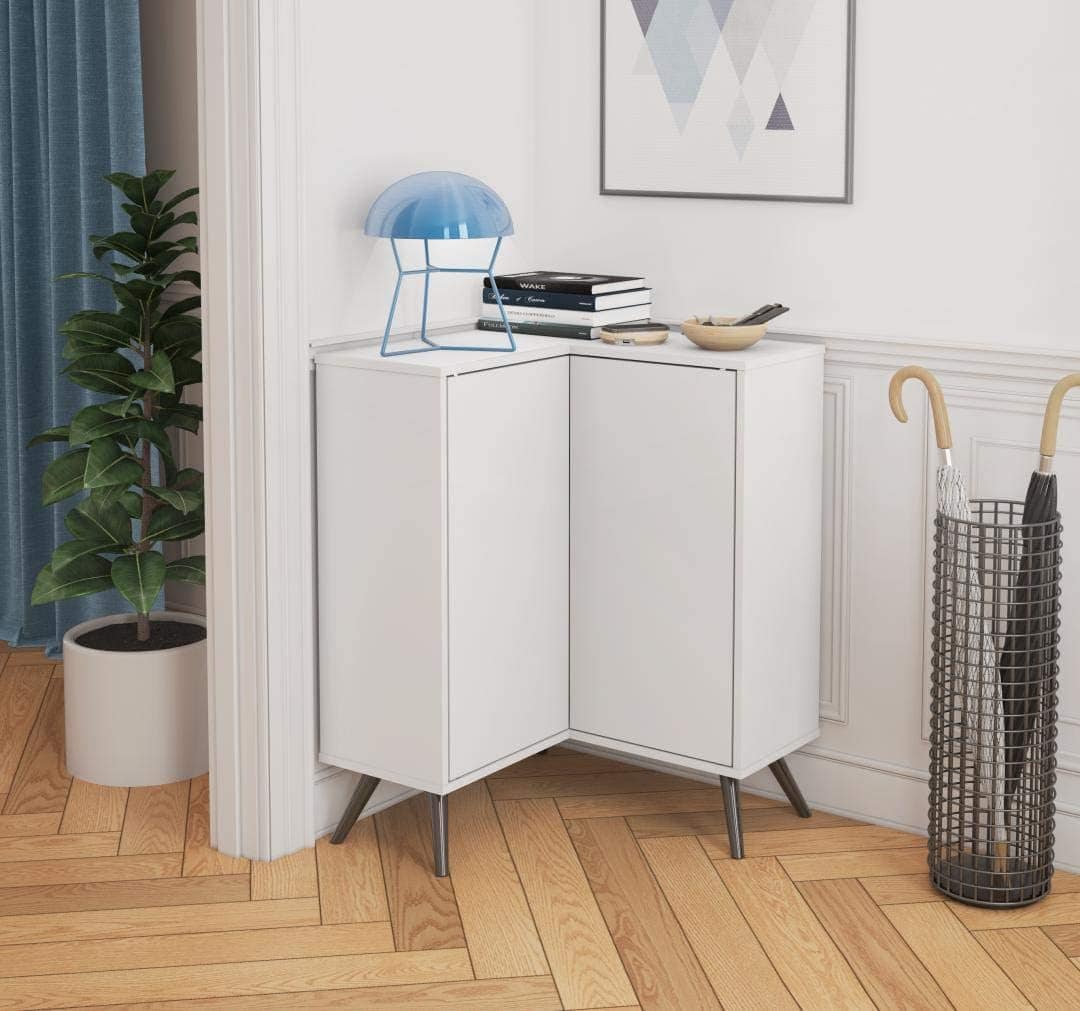 Bestar Krom 27W Corner Storage Cabinet