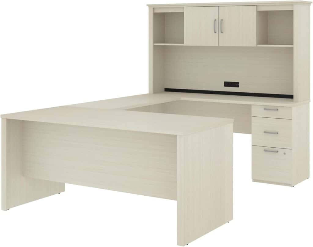 Bestar Logan Executive Office Desk, 66W U or L-Shaped Desk