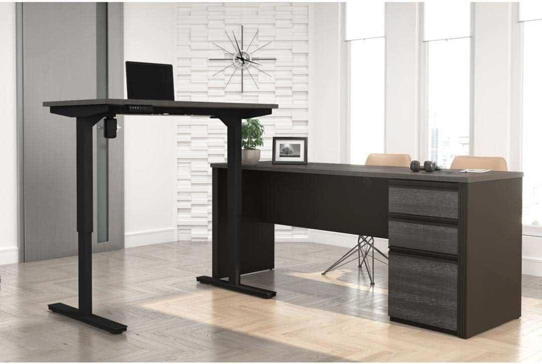 Bestar Prestige + L-Shaped Standing Desk 