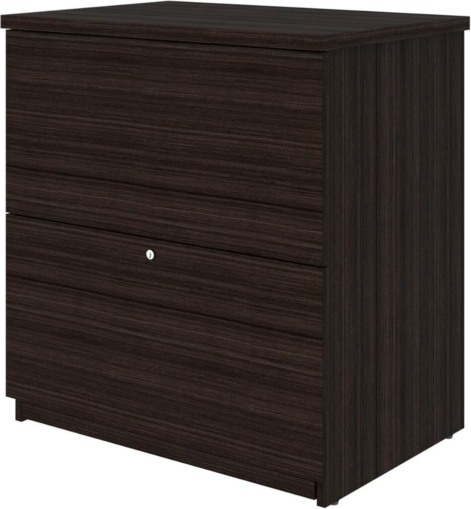 Bestar Universel 29W Lateral File Cabinet in Chocolate