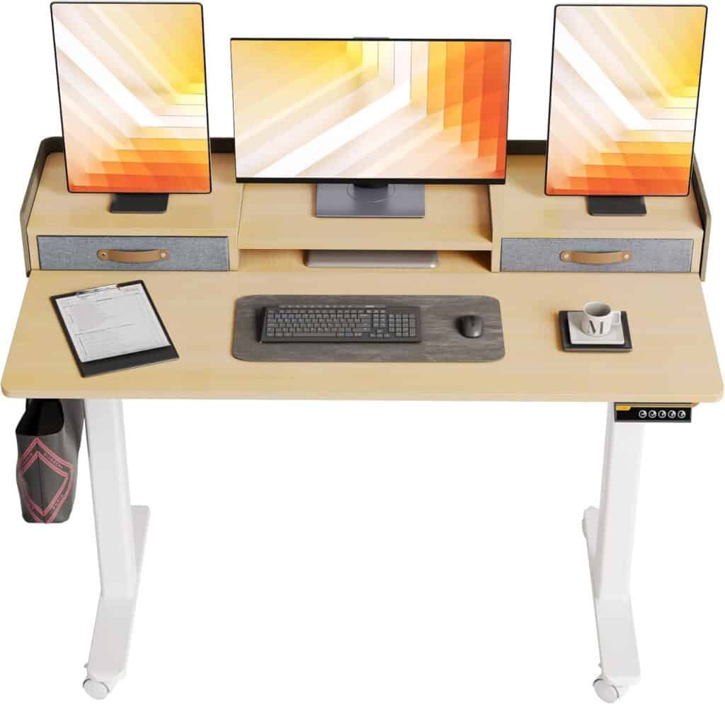 Claiks 48-Inch Electric Adjustable Standing Desk
