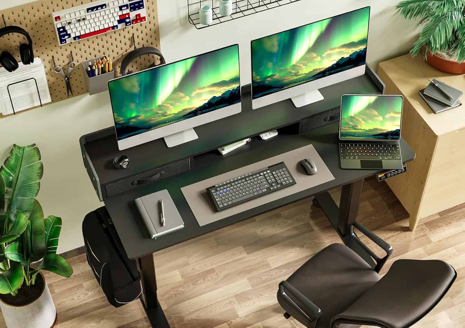 Claiks Standing Desk with Drawers