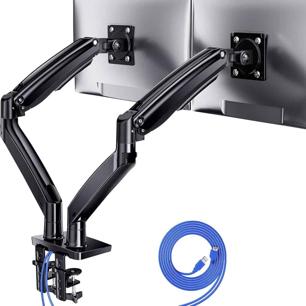 ErGear Dual Monitor Desk Mount for 13"–40" Screens