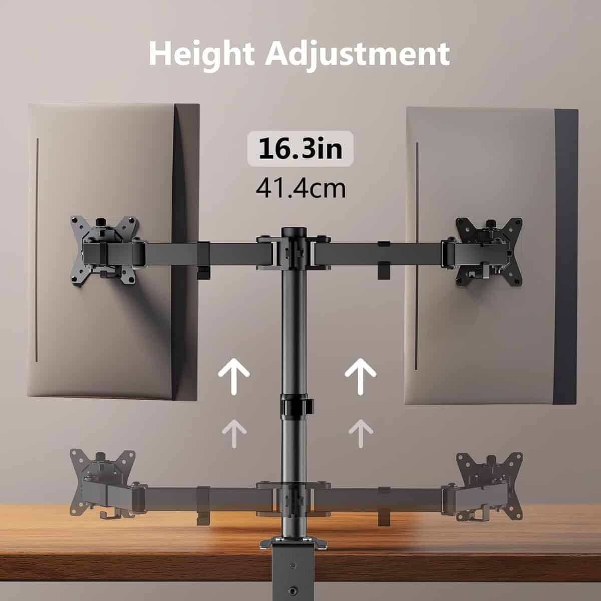 ErGear Dual Monitor Stand for 13–32 Inch Screens