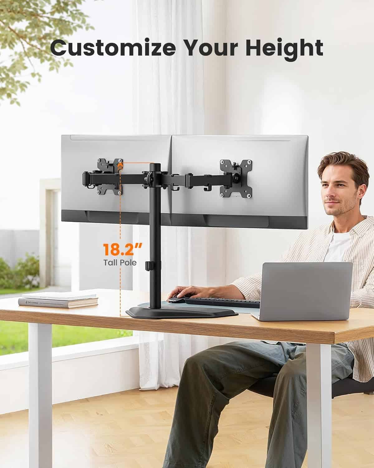 ErGear Freestanding Dual Monitor Stand