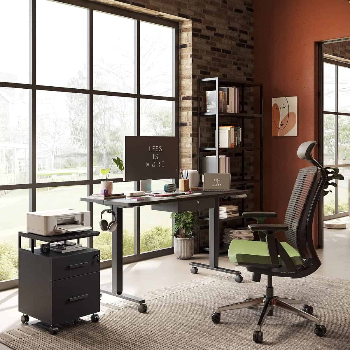 FEZIBO 2-Drawer File Cabinet With Lock for Home Office