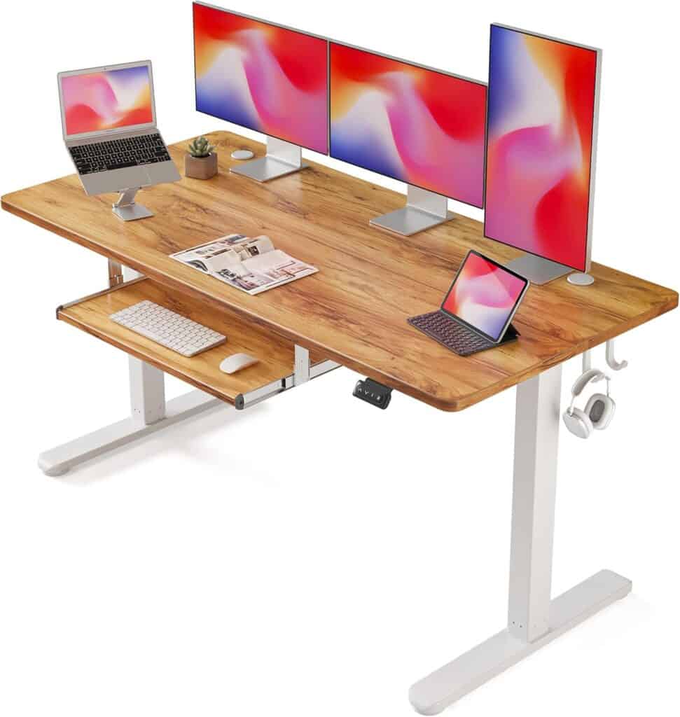 FEZIBO 63-Inch Electric Standing Desk
