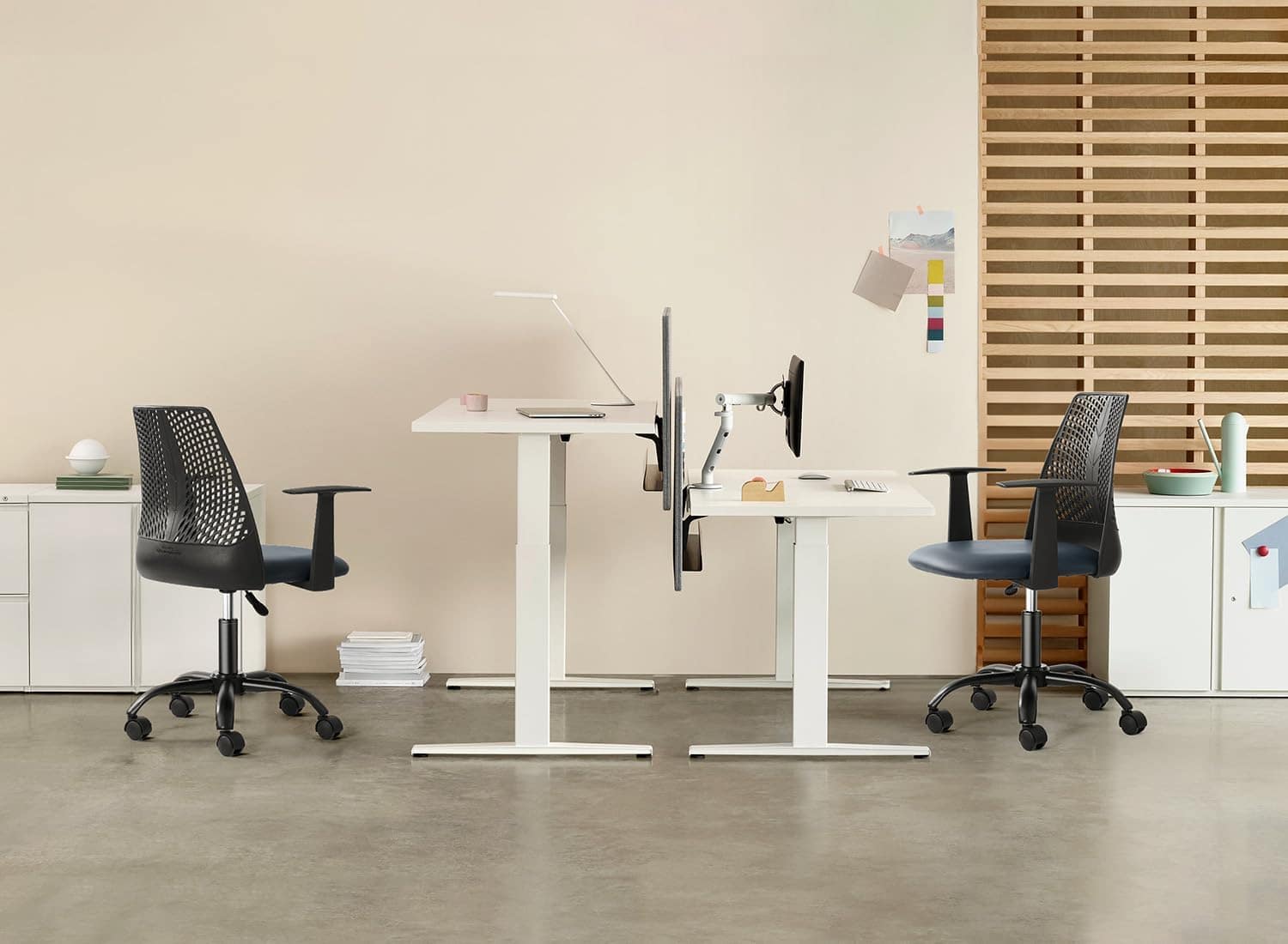 FEZIBO Modern Blue Ergonomic Home Office Chair