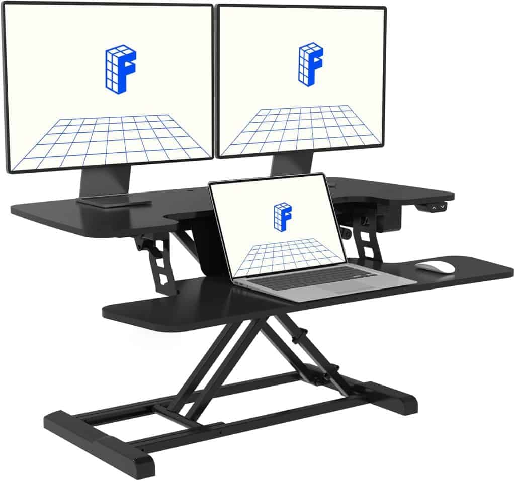 FLEXISPOT 36-Inch Electric Standing Desk Converter