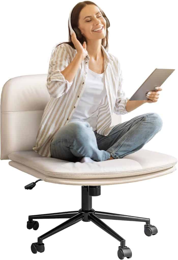 FLEXISPOT Cross-Legged Armless Office Chair