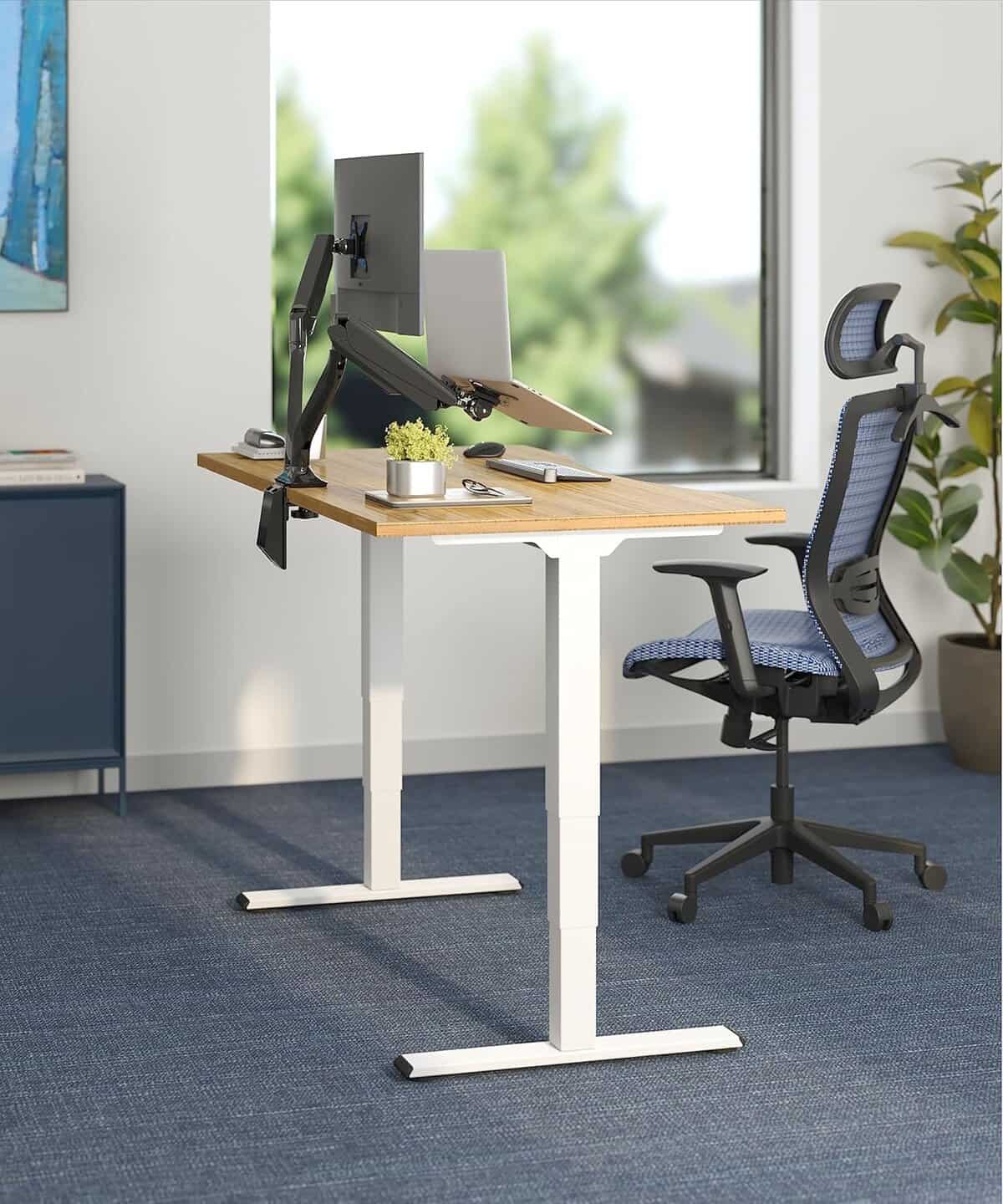 FLEXISPOT E6 Essential Bamboo Standing Desk