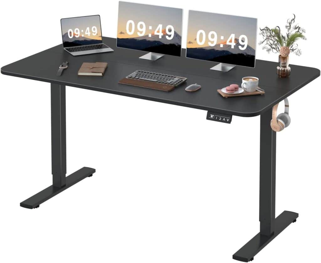 Furmax Electric Height Adjustable Standing Desk- Black