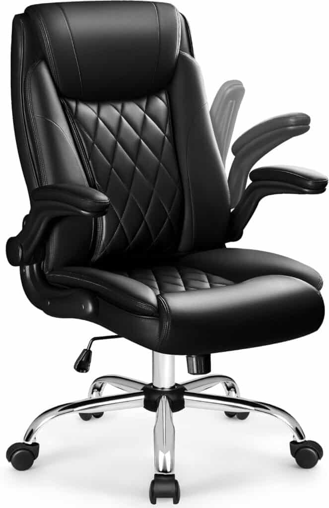 Furmax Faux Leather Ergonomic Office Chair – Black
