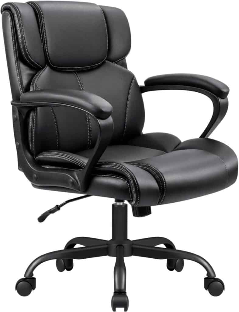 Furmax Mid Back Executive Office Chair with Lumbar Support