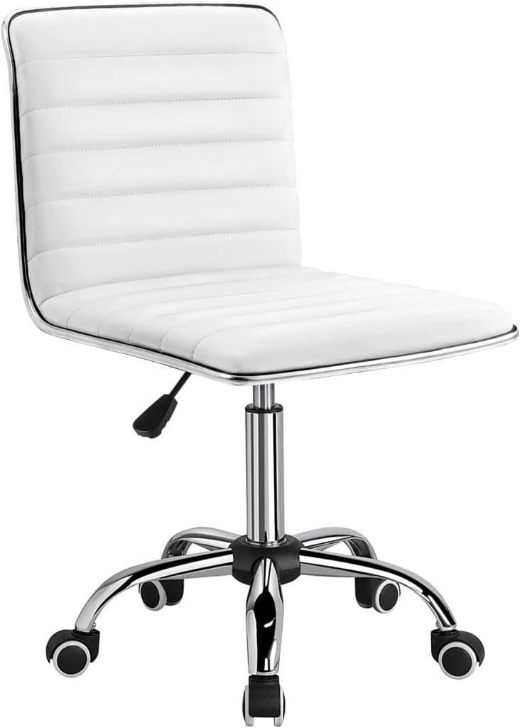 Furmax Mid Back Vanity Chair with Swivel