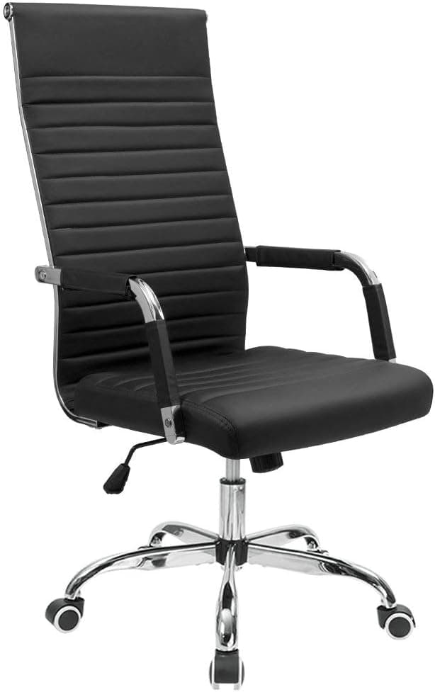Furmax Ribbed Executive Office Chair with Adjustable Height
