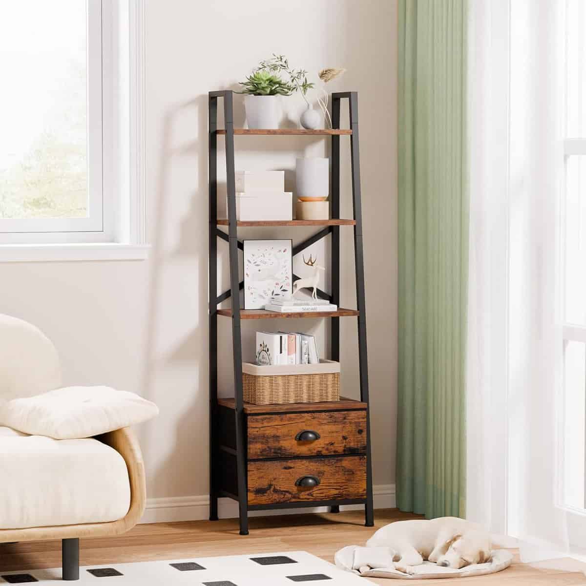 Furologee 4‑Tier Ladder Shelf