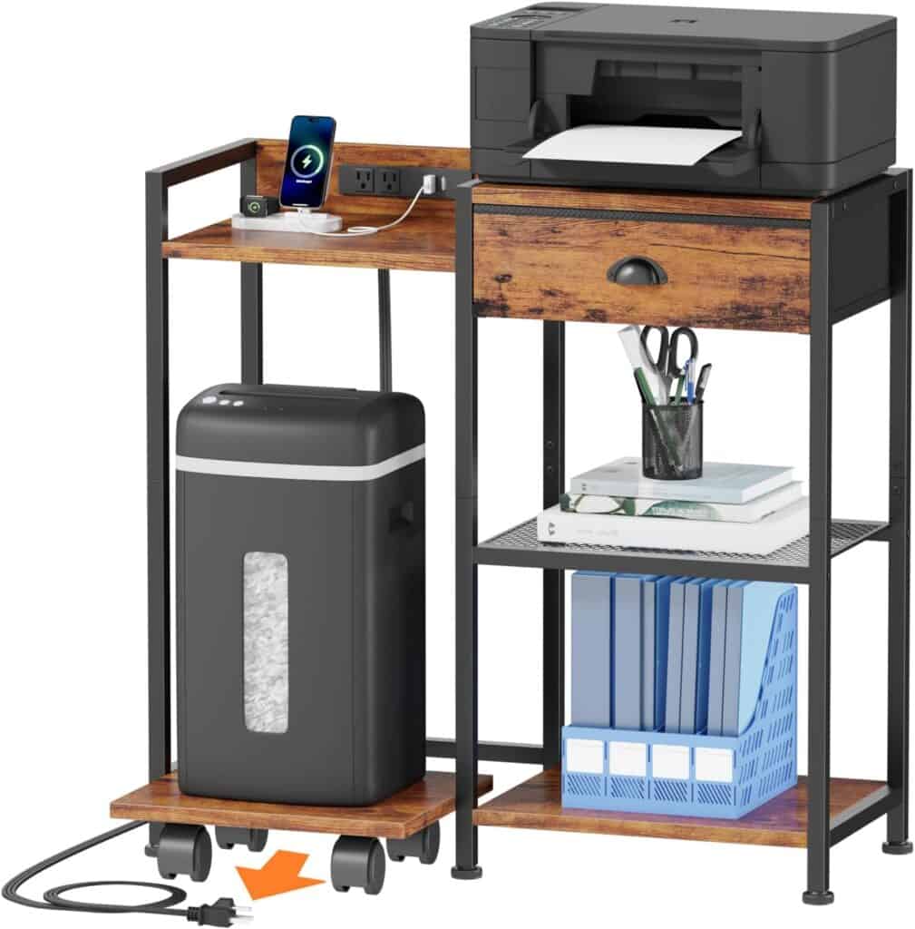 Furologee Printer Stand-Rustic Brown