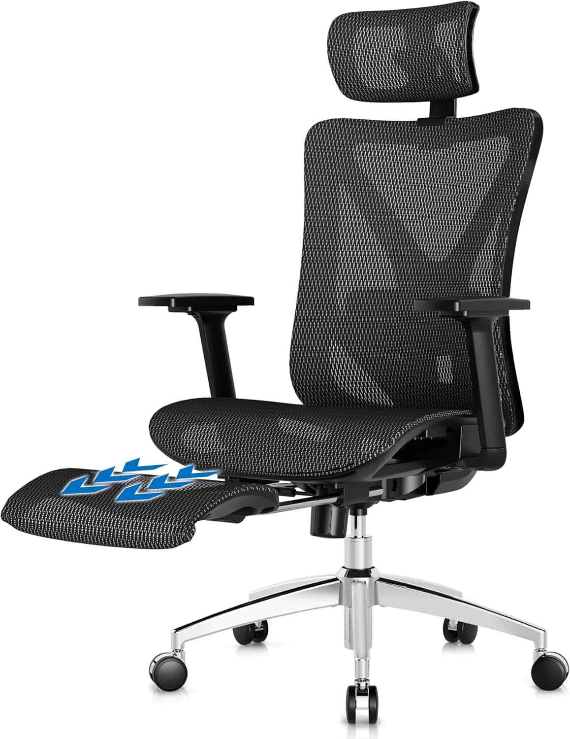 GABRYLLY Ergonomic Office Chair with Footrest and Lumbar Support