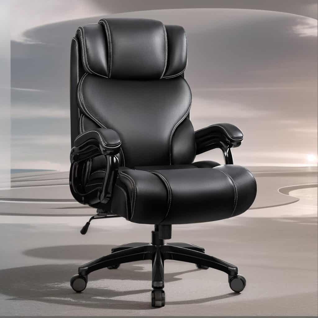HeroSet Big and Tall Office Chair Black
