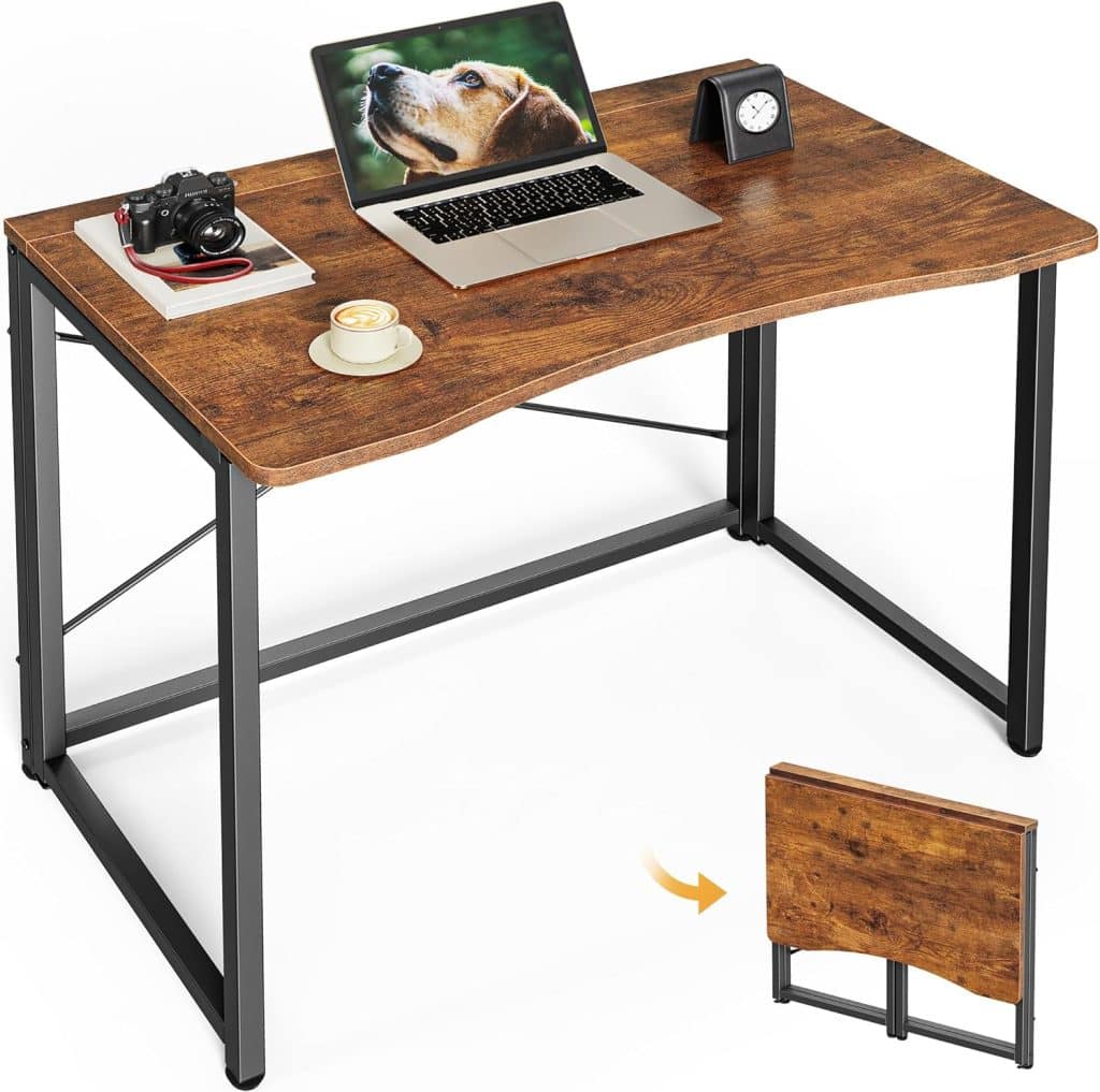 Huuger 31.5-Inch Folding Desk for Small Spaces