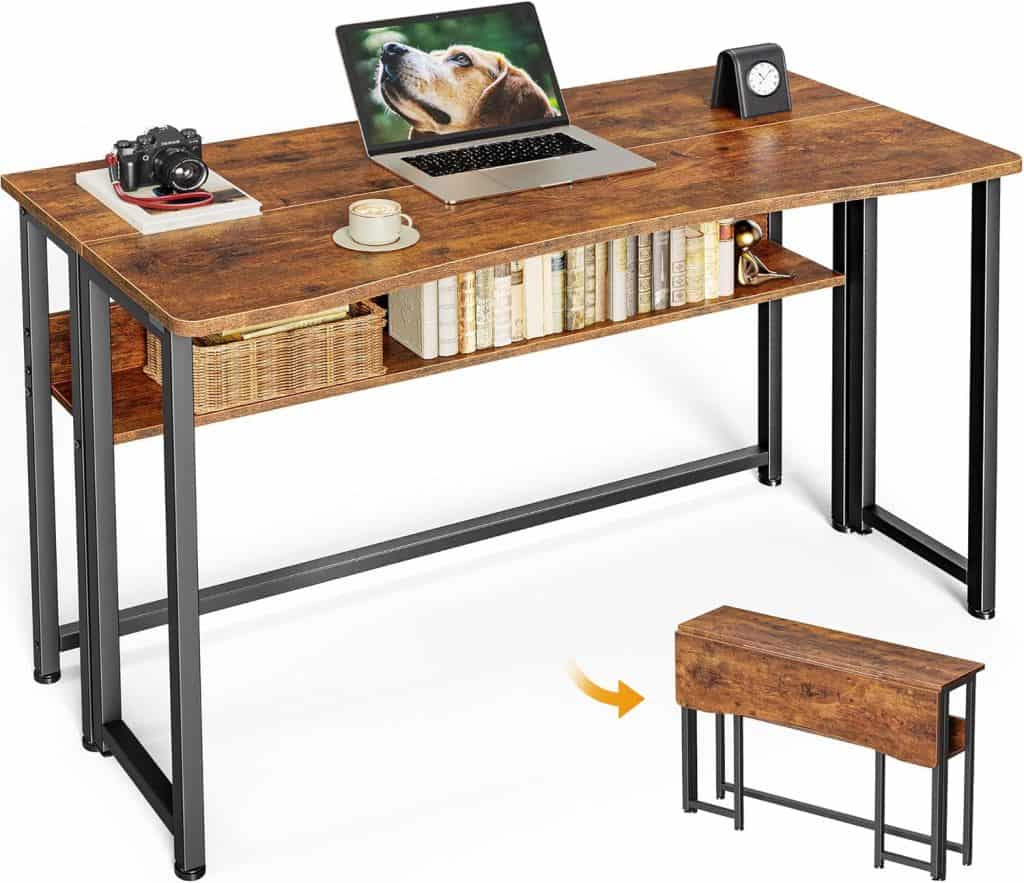 Huuger 39.3-Inch Folding Desk