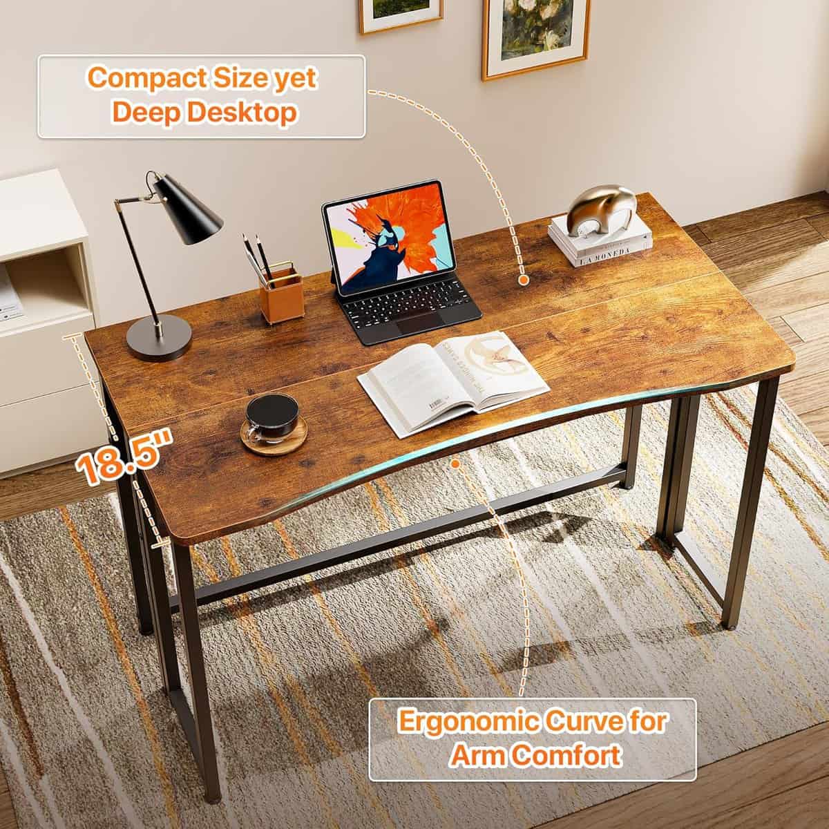 Huuger 39.3-Inch Folding Desk